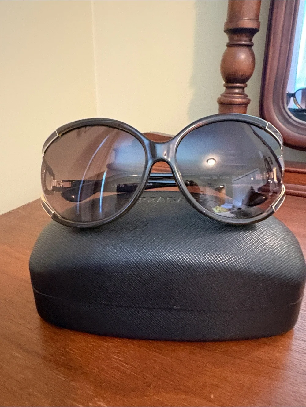 Salvatore Ferragamo Oversized Brown Gradient Frame Sunglasses